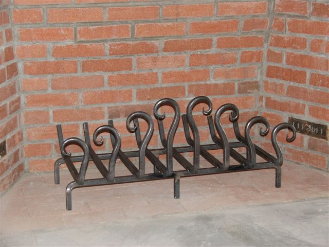 Andirons/ log rack- Lake Dunmore, VT